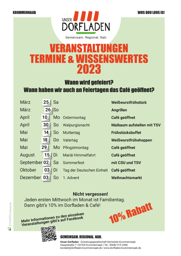 Veranstaltungen 2023 Wissenswertes Termine