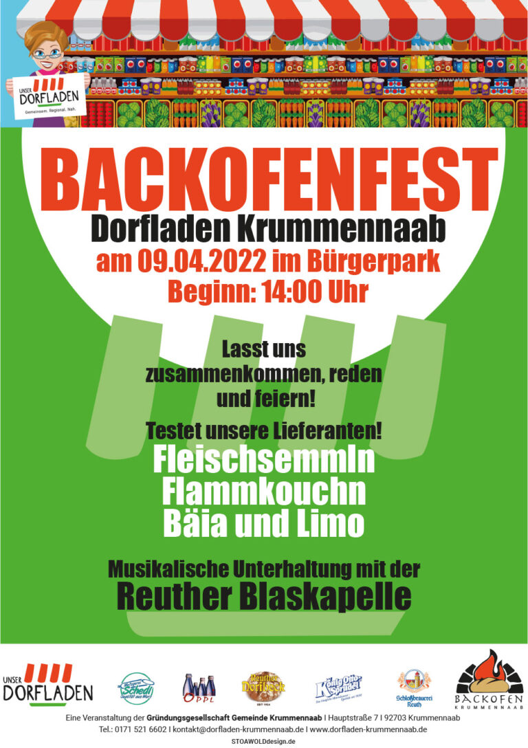 9.4.2022 Backofenfest des Dorfladen Krummennaab